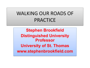 Walking Our Roads of Practice