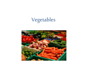 Vegetables - CESA 10 Moodle