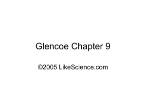 Glencoe Chapter 9