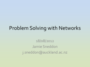 Networks Powerpoint - Auckland Mathematical Association