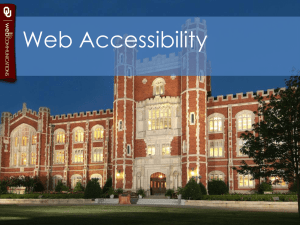 Web Accessibility Tips and Tricks Powerpoint