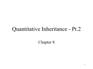 Quantitative Inheritance - NAU jan.ucc.nau.edu web server