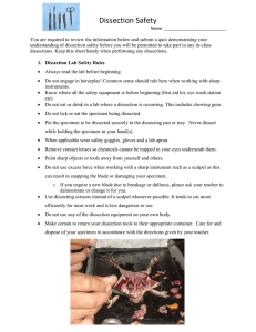Dissection Safety Quiz
