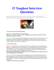 15 Toughest Job Interview Questions