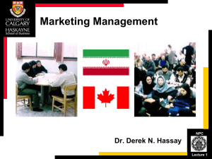 Chapter 1: Marketing in a Changing World