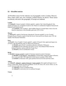 S2 -- WordNet entries