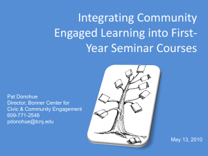 Community Engaged Learning: Best practices
