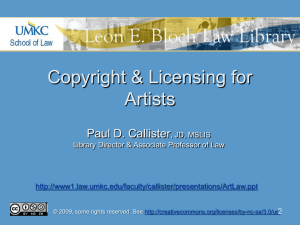 Copyright & Licensing for Artists