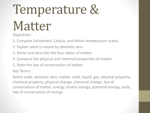 Temperature & Matter - Santa Susana High School