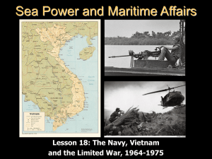 The Navy, Vietnam and Limited War
