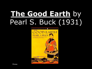 The Good Earth by Pearl S. Buck (1931)