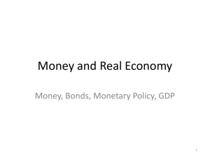Money and Real Economy