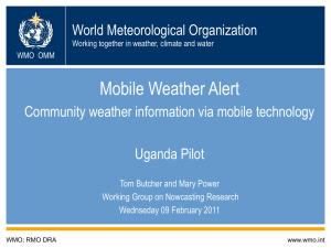 Mobile Weather Alert - Uganda Pilot