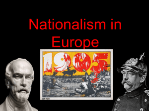 Nationalism in Europe - Arlington High School