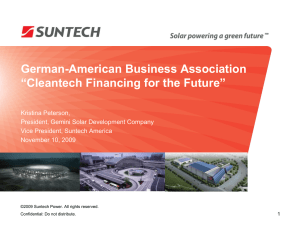 Introduction to Suntech