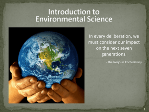 Introduction to Environmental Science - Coach drake