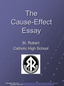 The Cause-Effect Essay