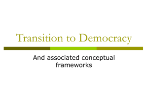Transition to Democracy