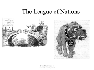 The League of Nations, 1919-30