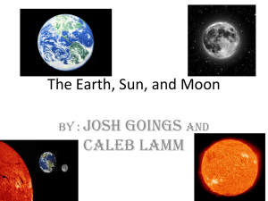 The Earth, Sun, and Moon