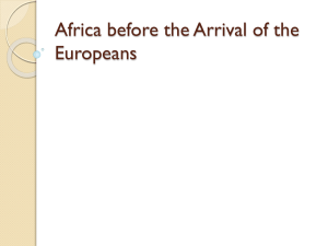 Africa before the Arrival of the Europeans