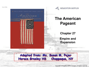The American Pageant Chapter 27 Empire and