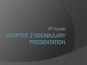 chapter 2 vocabulary presentation