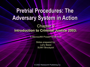 Introduction to Criminal Justice 2003
