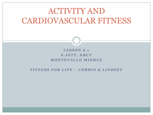 PHYSICAL ACTIVITY: A Lifestyle
