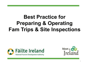 Best practice for preparing and operating fam trips