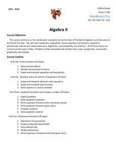 Algebra 2 syllabus 15