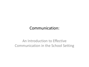 Communication - ESCeLearning