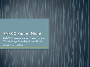 PARCC Parent Night - Woodbridge Township School District