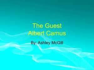The Guest Albert Camus
