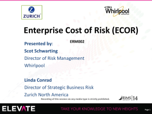Enterprise Cost of Risk (ECOR)
