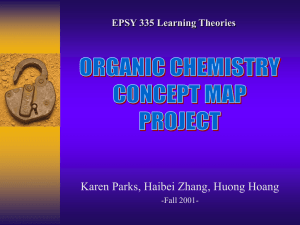 organic chemisrty concept map project