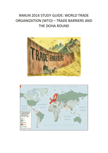 rimun 2014 study guide: world trade organization