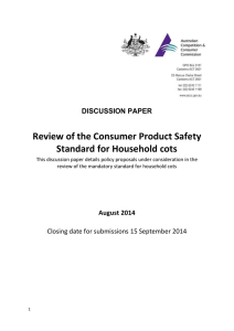 Review of the consumer product safety standard