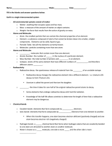 Ch 2 Student Notes/Questions Worksheet