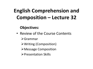 Lecture 32 Review