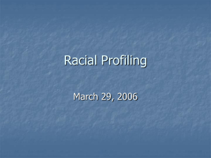 Class 21 Racial Profiling