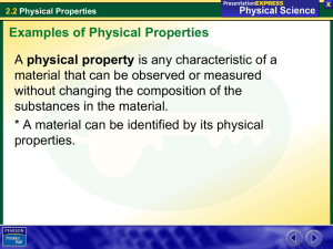 2.2 Physical Properties