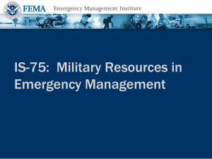 Military and Emergency Response