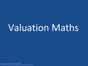 Chapter 4 Valuation Mathematics
