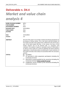 D4.4 Market and Value Chain Analysis 4