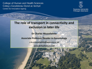 The role of transport in connectivity and