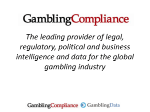US Tracker - Gambling Compliance