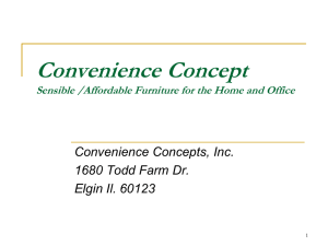 Convenience Concepts Sensible Furniture for the Home