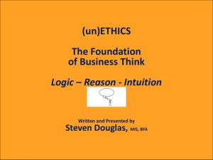 unEthics – The Foundation of Business Think -2015