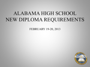 New Alabama High School Diploma Power Point
